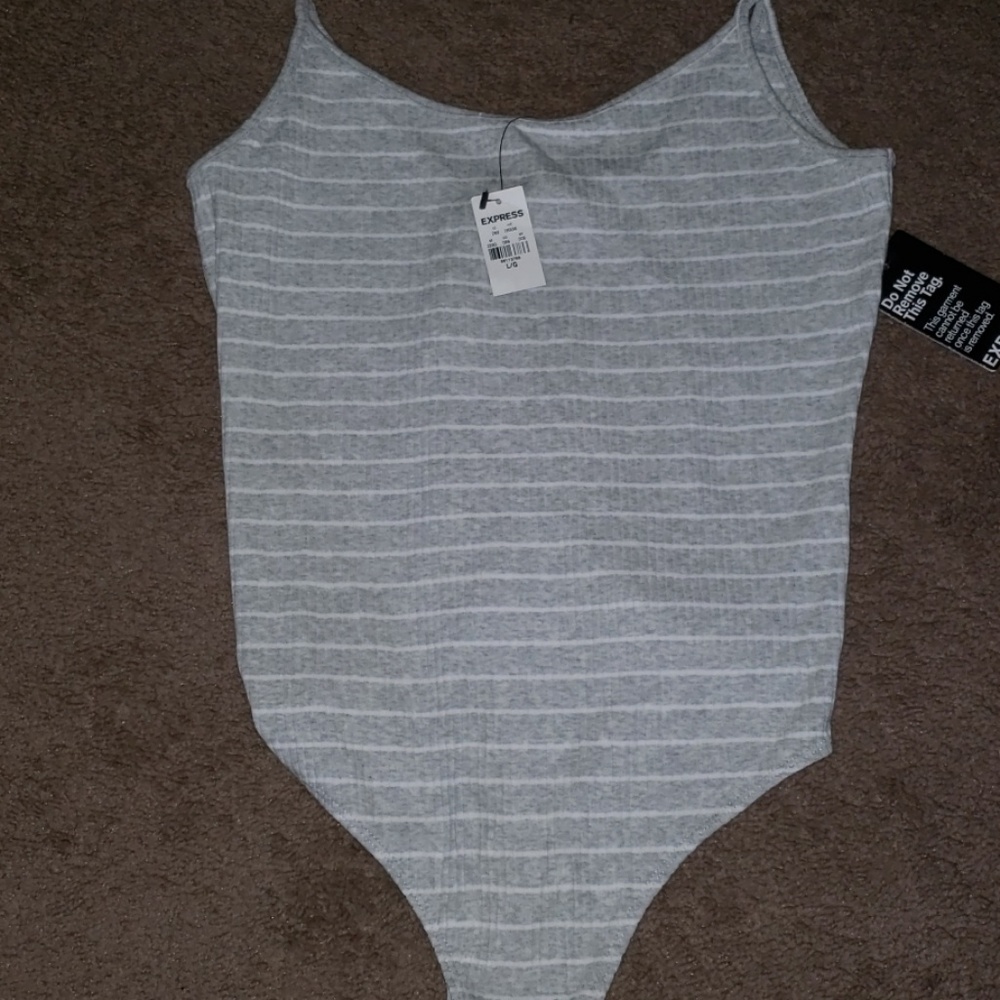 BRAND NEW WITH TAGS EXPRESS THONG BODY SUIT LARGE